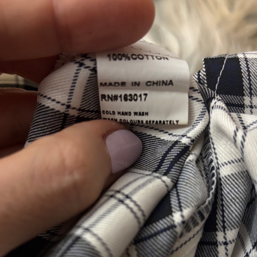 Princess Polly Checkered Pants in Black and White size 6 - Picture 12 of 12